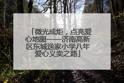 微光成炬，点亮爱心地图——济南高新区东城逸家小学八年爱心义卖之路