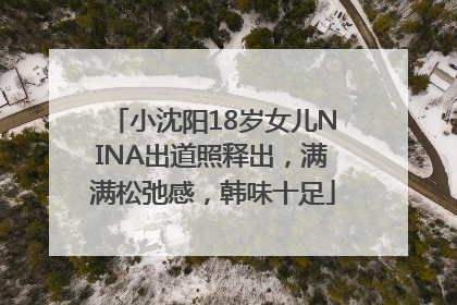 小沈阳18岁女儿NINA出道照释出，满满松弛感，韩味十足