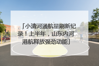 小清河通航量刷新纪录！上半年，山东内河港航释放强劲动能