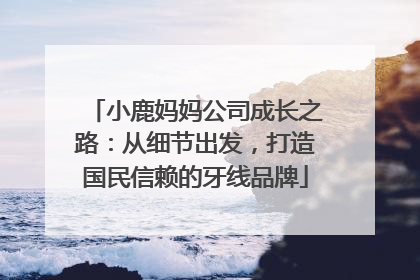 小鹿妈妈公司成长之路：从细节出发，打造国民信赖的牙线品牌