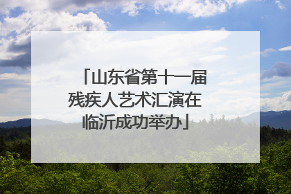 山东省第十一届残疾人艺术汇演在临沂成功举办