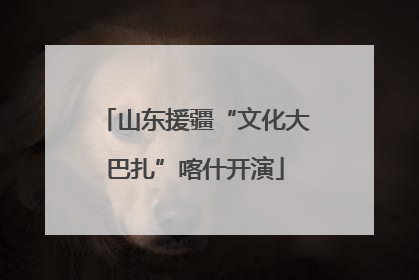 山东援疆“文化大巴扎”喀什开演