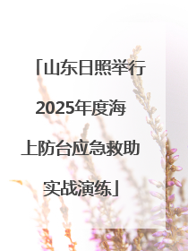 山东日照举行2025年度海上防台应急救助实战演练