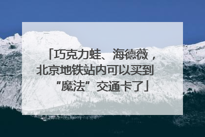 巧克力蛙、海德薇，北京地铁站内可以买到“魔法”交通卡了