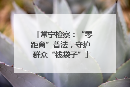 常宁检察：“零距离”普法，守护群众“钱袋子”