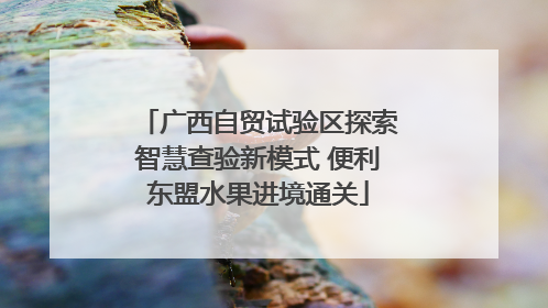 广西自贸试验区探索智慧查验新模式 便利东盟水果进境通关