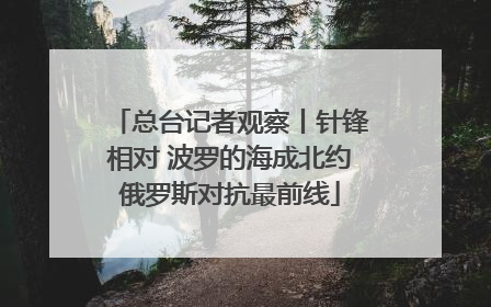 总台记者观察丨针锋相对 波罗的海成北约俄罗斯对抗最前线