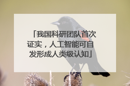 我国科研团队首次证实，人工智能可自发形成人类级认知