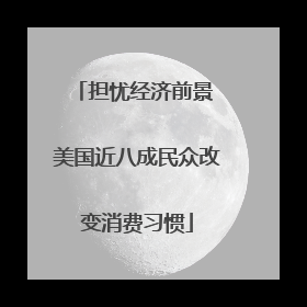 担忧经济前景 美国近八成民众改变消费习惯