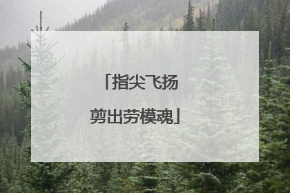 指尖飞扬 剪出劳模魂
