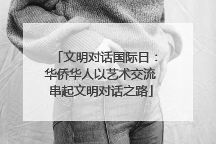 文明对话国际日：华侨华人以艺术交流串起文明对话之路