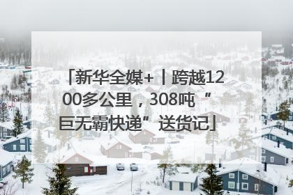 新华全媒+丨跨越1200多公里，308吨“巨无霸快递”送货记