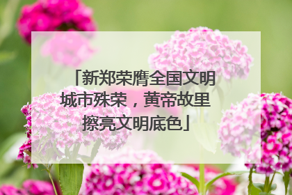 新郑荣膺全国文明城市殊荣，黄帝故里擦亮文明底色