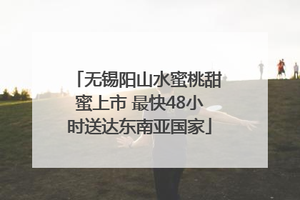 无锡阳山水蜜桃甜蜜上市 最快48小时送达东南亚国家