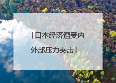 日本经济遭受内外部压力夹击