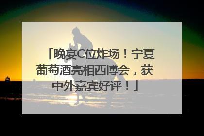 晚宴C位炸场！宁夏葡萄酒亮相西博会，获中外嘉宾好评！