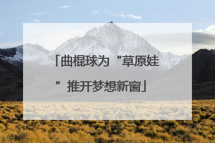 曲棍球为“草原娃”推开梦想新窗