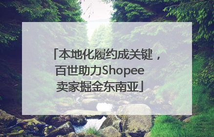 本地化履约成关键，百世助力Shopee卖家掘金东南亚