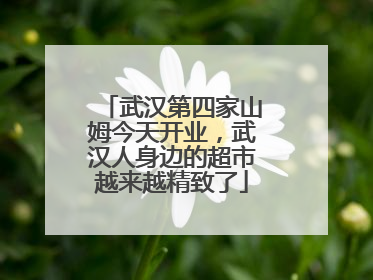 武汉第四家山姆今天开业，武汉人身边的超市越来越精致了