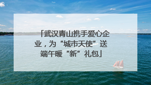 武汉青山携手爱心企业，为“城市天使”送端午暖“新”礼包