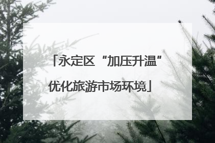 永定区“加压升温”优化旅游市场环境