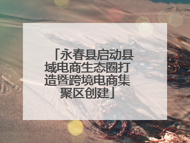 永春县启动县域电商生态圈打造暨跨境电商集聚区创建