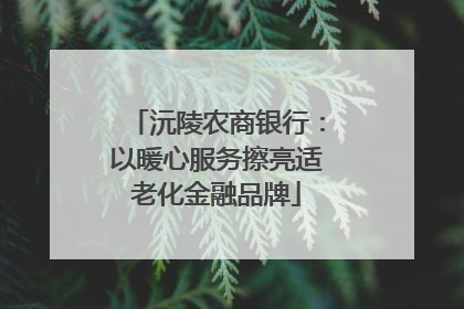 沅陵农商银行：以暖心服务擦亮适老化金融品牌