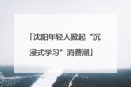沈阳年轻人掀起“沉浸式学习”消费潮