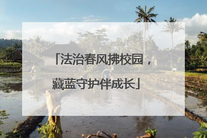 法治春风拂校园，藏蓝守护伴成长