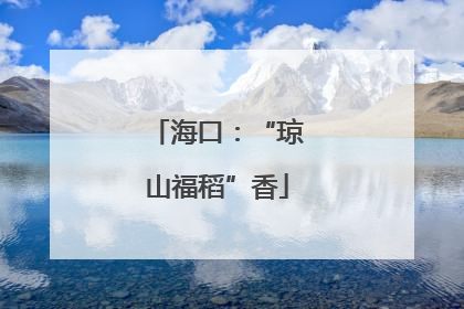 海口：“琼山福稻”香