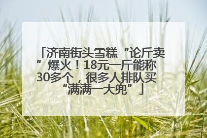 济南街头雪糕“论斤卖”爆火！18元一斤能称30多个，很多人排队买“满满一大兜”