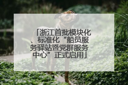 浙江首批模块化、标准化“船员服务驿站暨党群服务中心”正式启用