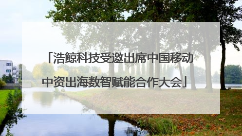浩鲸科技受邀出席中国移动中资出海数智赋能合作大会