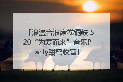 浪漫音浪席卷铜鼓 520“为爱而来”音乐Party甜蜜收官