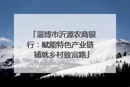 淄博市沂源农商银行：赋能特色产业链 铺就乡村致富路