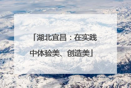湖北宜昌：在实践中体验美、创造美