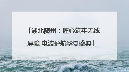 湖北随州：匠心筑牢无线屏障 电波护航华夏盛典