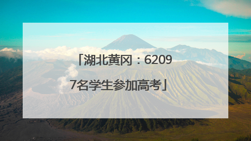 湖北黄冈：62097名学生参加高考
