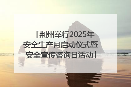 荆州举行2025年安全生产月启动仪式暨安全宣传咨询日活动