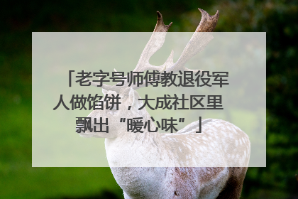 老字号师傅教退役军人做馅饼，大成社区里飘出“暖心味”