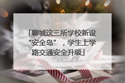 聊城这三所学校新设“安全岛”，学生上学路交通安全升级