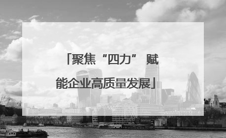 聚焦“四力” 赋能企业高质量发展