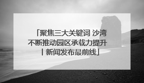 聚焦三大关键词 沙湾不断推动园区承载力提升丨新闻发布最前线