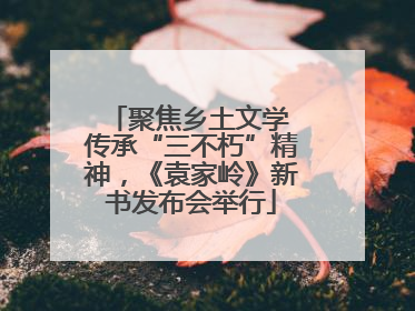 聚焦乡土文学 传承“三不朽”精神，《袁家岭》新书发布会举行