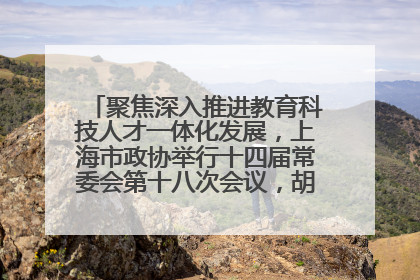聚焦深入推进教育科技人才一体化发展，上海市政协举行十四届常委会第十八次会议，胡文容出席并讲话