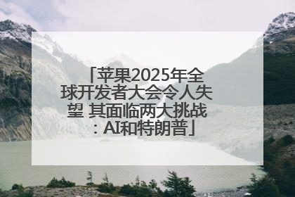 苹果2025年全球开发者大会令人失望 其面临两大挑战：AI和特朗普