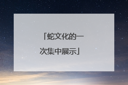 蛇文化的一次集中展示