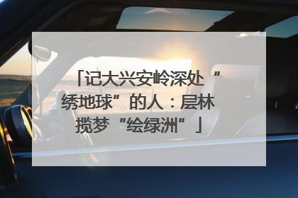 记大兴安岭深处“绣地球”的人：层林揽梦“绘绿洲”