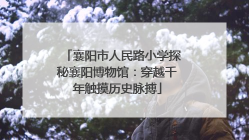 襄阳市人民路小学探秘襄阳博物馆：穿越千年触摸历史脉搏