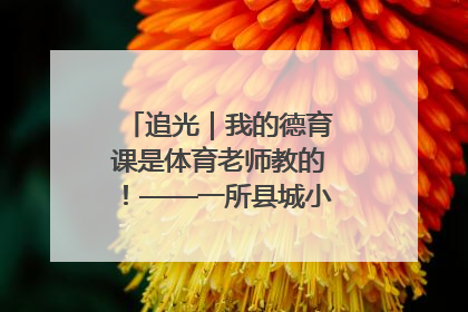 追光｜我的德育课是体育老师教的！——一所县城小学的思政课改革